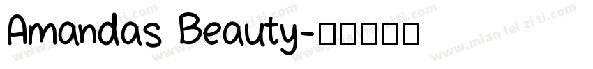 Amandas Beauty字体转换